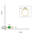 thumbnail image 4 of Angara Natural 0.55 Ct. Emerald Solitaire Ring in 14K Yellow Gold for Women (Ring Size: 12), 4 of 9