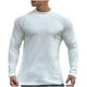 thumbnail image 2 of pstuiky camisa de manga larga para hombre, Blusas casuales de manga larga con cuello redondo y color liso para hombre top de hombre xxxl, 2 of 5