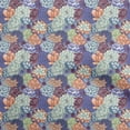thumbnail image 1 of oneOone Viscose Jersey Bleuâtre Violet Tissu Imprimé Tissu Robe par la Cour 60 Pouces de Large, 1 of 4