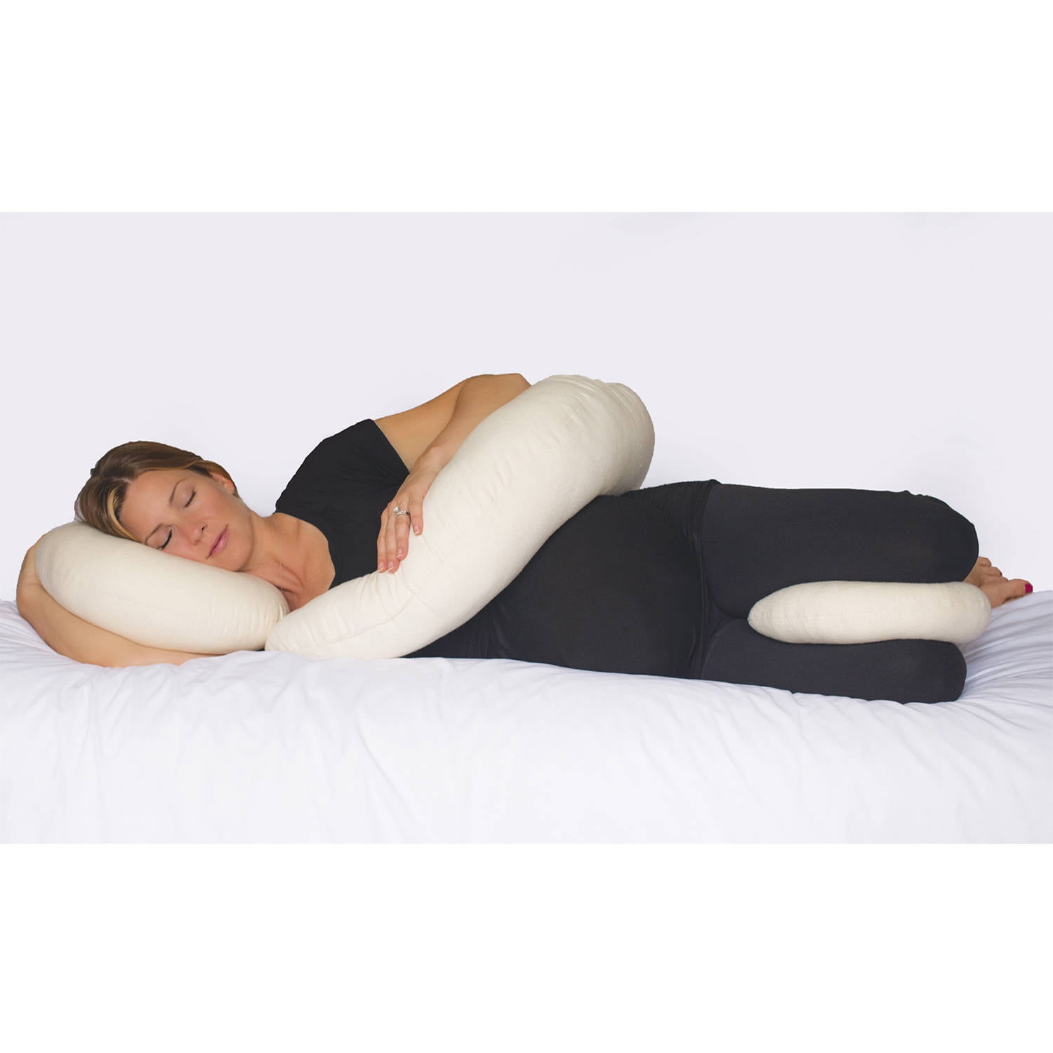Bluestone Pregnancy Pillow, Full Body Maternity Pillow With Contoured U