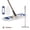 Blue, variant on Eyliden Dust Mop with 2 Washable Microfiber Pads for Wet & Dry Floor Cleaning (Army Green)
