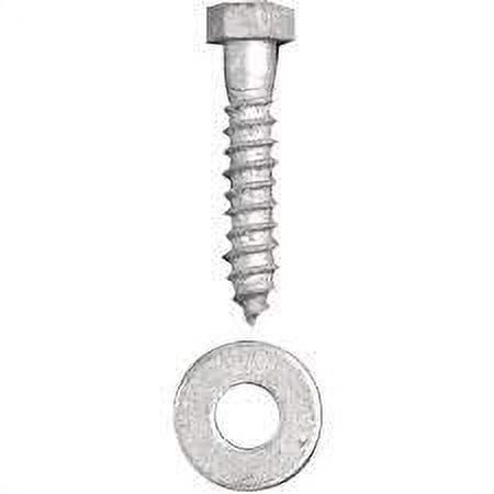 

x 12 Hot Dipped Galvanized Lag Screws w/Flat Washers Grade A Quantity 25- by