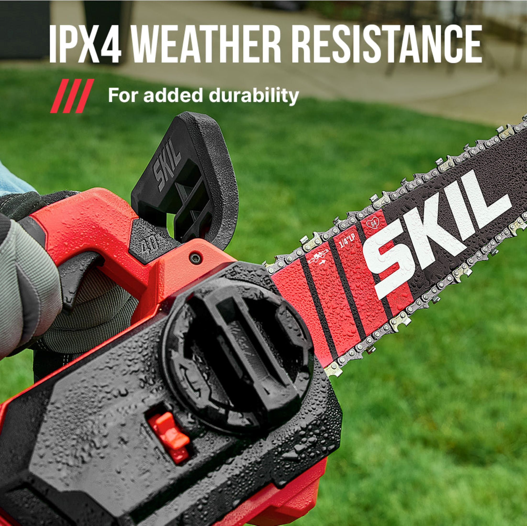 SKIL PWR CORE Brushless 40V 12-inch Chain Saw , Tool-Less Chain Tensioning, 2.0Ah Battery and Charger, TH1200C-11