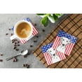 thumbnail image 3 of Carolines Treasures BB2140FC American Flag and Dalmatian Foam Coaster Set of 4 3 1/2 x 3 1/2 multicolor, 3 of 3