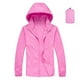 thumbnail image 1 of Chaquetas y abrigos casuales con capucha de manga larga, chaqueta de lluvia para mujer con capucha, chaquetas cortavientos, sudadera con capucha para el sol, impermeables ligeros con bolsa de almacena, 1 of 2