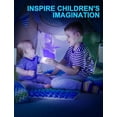 thumbnail image 5 of 1 pieza Nice Dream Sharks luz nocturna para niños, lámpara de ilusión 3D, control remoto regulable con 16 colores cambiantes, regalos de Navidad para niñas, niños, sala de estar, dormitorio, 5 of 5