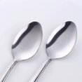 thumbnail image 4 of 12-Piece Stainless Steel Dinner Spoons with Flower Edge, Stainless Steel Dinner Spoons Set, Table Spoon Dessert Spoons for Home, Kitchen or Restaurant - 7.3 Inches, Silver, 4 of 7