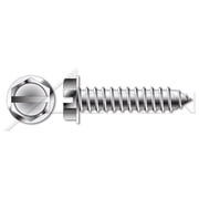 #8 x 1/2 Type A Self-Tapping Screws/Slotted/Hex Washer Head / 18-8 Stainless Steel
