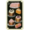 thumbnail image 2 of Unknown 10x14 Black Ornate Wood Framed with Double Matting Museum Art Print Titled - French Pastries III, 2 of 4