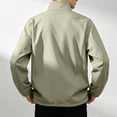 thumbnail image 5 of Men's Softshell Jacket Raglan Sleeves Lightweight Waterproof Rain Jacket Zip Up Windproof Windbreaker, 5 of 8