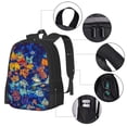 thumbnail image 2 of Disketp Colorful Fall Leaves Mochila Minimalista de Gran Capacidad, Mochila de Viaje para Escuela, Trabajo o Uso Diario, 2 of 6