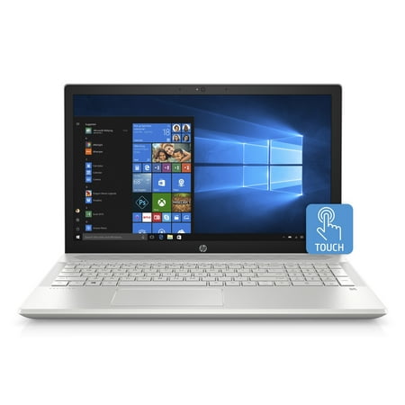 HP Pavilion 15-CU0010NR Mineral Silver 15.6 inch Touch Laptop, Windows 10, Core i5-8250U QC Processor, 8GB Memory, 1TB Hard Drive, UMA Graphics, (Best 15 Inch Touch Laptop)