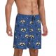 thumbnail image 2 of Balery Raccoon blue point Pantalones cortos de pijama de punto de algodón para hombre con cinturilla y bolsillos-Large, 2 of 6