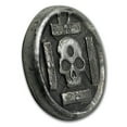 thumbnail image 3 of 1 oz Hand Poured Silver Round - Iron Cross Skull, 3 of 3