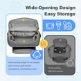 thumbnail image 5 of Derstuewe Diaper Bag Backpack, 15L Small Diaper Baby Bag for Mom with Changing Pad, Dark Grey, 5 of 8