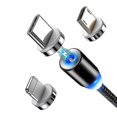 thumbnail image 3 of Paquete de 2 cables de carga magnéticos YONGSHENG 360 y cargador de teléfono giratorio 180 negro, 3 of 5