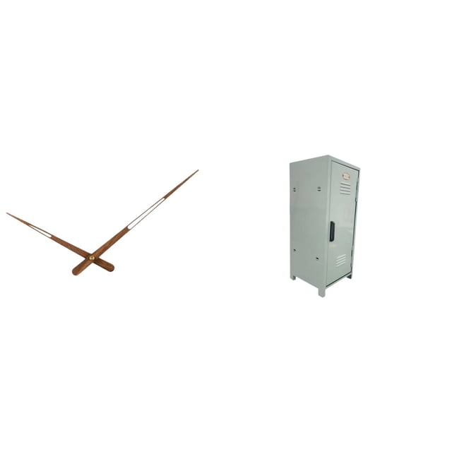 Siruishop Wall Clock Pointer Replacement and Mini Locker Cabinet Stackable Dustproof Storage Bin Organizer for Home Mechanism and Keys Organization