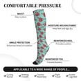 thumbnail image 3 of Bixox Snowflake Hot Cocoa Print Compression Socks,Compression Socks Women & Men Circulation for Medical,Running,Athletic, 3 of 7