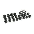 thumbnail image 3 of 16x Wheel Lug Nut Bolt Cover & 4Pcs Locking Cap & 1x Removal Tool Black, 3 of 5