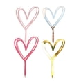 thumbnail image 4 of SHINYPASING Valentine's Day Cake Decoration Simple Lines Acrylic 4Pcs, 4 of 8
