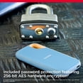 thumbnail image 2 of Unidad Externa de Estado Sólido SanDisk Azul Cielo Extreme 2 TB USB-C 1050 MB/s IP65 Resistente al A, 2 of 7