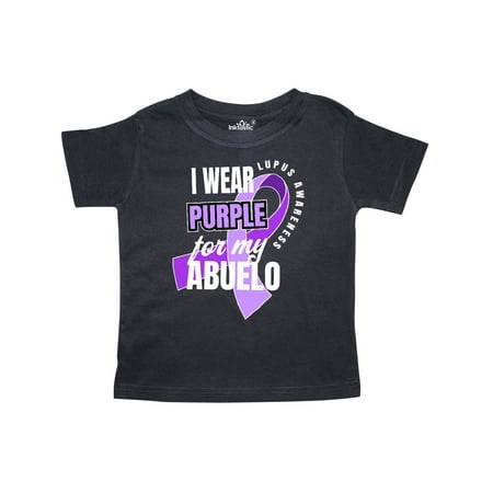 

Inktastic I Wear Purple For My Abuelo Lupus Awareness Gift Toddler Boy or Toddler Girl T-Shirt
