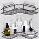 thumbnail image 2 of 1pc Wall Mounted Bathroom Shelf, Shower Caddy Rack, No Punching Triangle Storage Rack For Bathroom Kitchen, Bathroom Accessories, 2 of 4