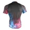 thumbnail image 4 of joogoo Red Blue Flames Pattern Men's Cycling Jerseys Mountain Bike Short Sleeve Tops 2XL, 4 of 7