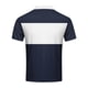thumbnail image 3 of Playeras Elvqul Hombre Azul Marino Playa Manga Corta Botones Patchwork Gym con Solapa, 3 of 4