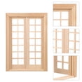 thumbnail image 3 of 1Pc Bricolage Modèle de Porte Ornement en Bois Mini Meubles Ornement Photo Prop, 3 of 9