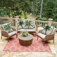 thumbnail image 3 of Tropical Palm Tree Pillow Cover 16x16 Inch,Set of 4 Summer Outdoor Green Leaves Cushion Cases for Couch Sofa Bed Home Decor, 3 of 6
