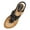 Black, variant on Womens T-Strap Sandals Boho Beaded Flat Sandals Ladies Comfortable Open Toe Elastic Ankle Strap Sandals Dress Summer Beach Shoes Stylish Women'S Platform Slippers Sandals