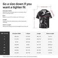 thumbnail image 5 of Lsque The Binding of Isaac print Men's Cuban Collar Short Sleeve Shirt Summer Beachwear Casual Button Down Fashionable Vacation Leisure Shirt-Large, 5 of 7