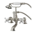 thumbnail image 3 of Elements of Design Hot Springs Deck Mount Clawfoot Tub Faucet with Handshower, 3 of 4