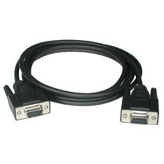 6ft DB9 F-F NULL MODEM CABLE BLACK