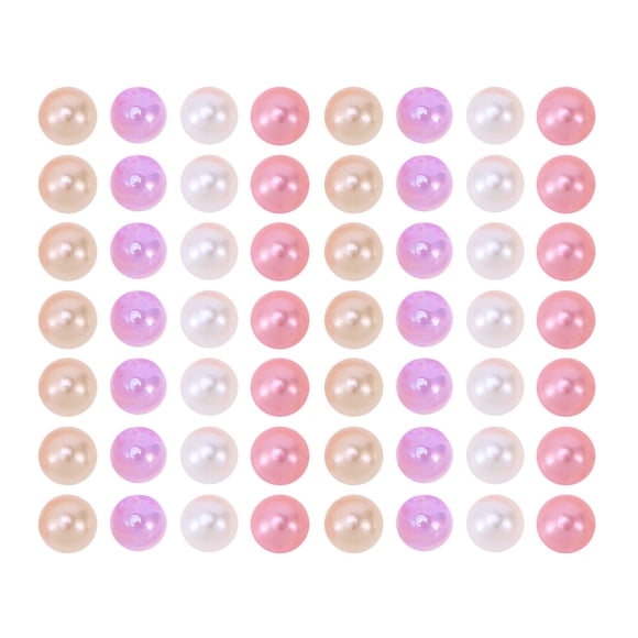 100 Pcs Perles Rondes Colorées de 6 mm, Brins de Perles Imitation Perles pour Fabrication de Bijoux et de Colliers (Couleurs Assorties)