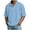 Light Blue, variant on VBTAPA Mens Waffle Knit Polos Shirt Short Sleeve Collared T-shirt Big and Tall Casual Stylish Tops Gray XXXL