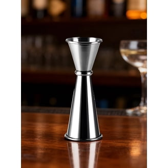 Stainless Steel Double Jigger 1 oz & 2 oz, Bar Cocktail Measuring Liquor Classic
