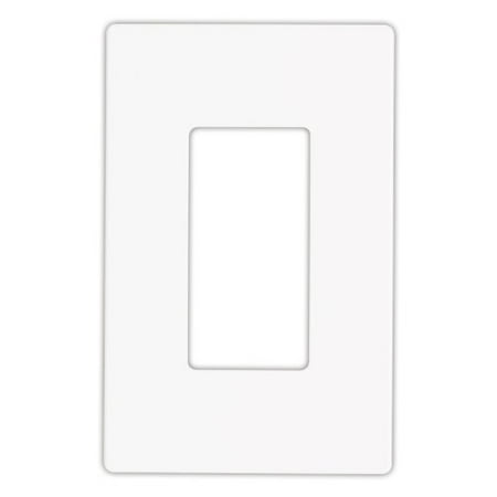 Aspire 1 Gang Plate Eaton Wiring Devices ASPIRE 9521 Series 9521WS Mid-Size Wallplate, 1-Gang, Polycarbonate, White ()