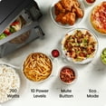 thumbnail image 3 of Chefman Countertop Microwave Oven 0.7 Cu. Ft., 700 Watts with 6 Presets and 10 Power Levels - Black, 3 of 7