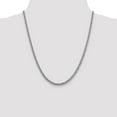 thumbnail image 2 of 14K White Gold chain Spiga (Wheat) 22 in 4.3 mm 4.30mm Semi-solid 3-Wire Wheat, 2 of 5