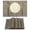 Brown, variant on Xmushyra Placemats Set of 4 for Dining Table, Gray Stripe Woven Vinyl Place Mats, Washable Heat Resistant Non-Slip Table Mats for Kitchen Indoor Outdoor