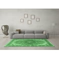 thumbnail image 3 of Ahgly Company Indoor Rectangle Medallion Emerald Green Traditional Area Rugs, 3' x 5', 3 of 4