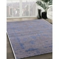 thumbnail image 2 of Ahgly Company Indoor Rectangle Mid-Century Modern Slate Blue Grey Oriental Area Rugs, 2' x 4', 2 of 6