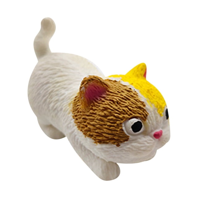 C Stress Relief Squeeze Toy Slow Rising Cat Ball For Adults Kids Decompression Calico Cat