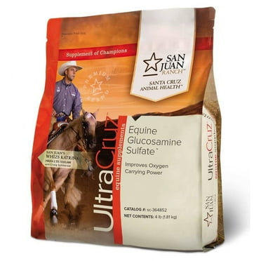 UltraCruz Equine Glucosamine Sulfate Joint Supplement for Horses, 4 lb, Powder (212 Day Supply)