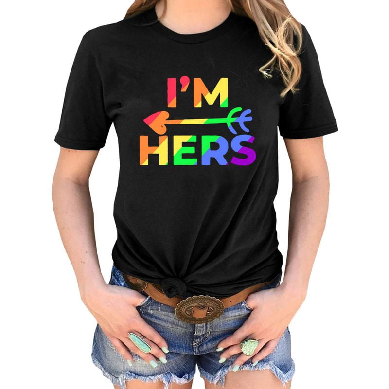 Taicanon Women's Lesbian Couple Shirts 