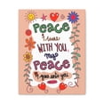 thumbnail image 5 of Scripture Walls John 14:27 With You My Peace Bible Verse Canvas Christian Wall Art Ready to Hang Unframed, 5 of 17