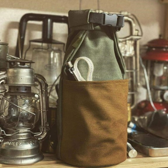 NICEXMAS Portable Canvas Oil Lantern Bag with Anti Scratch Design for Camping Outdoors