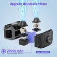 thumbnail image 2 of Ventilador de cintura portátil RowXubau, 20000 mAh, recargable, 5 velocidades, 2 of 7